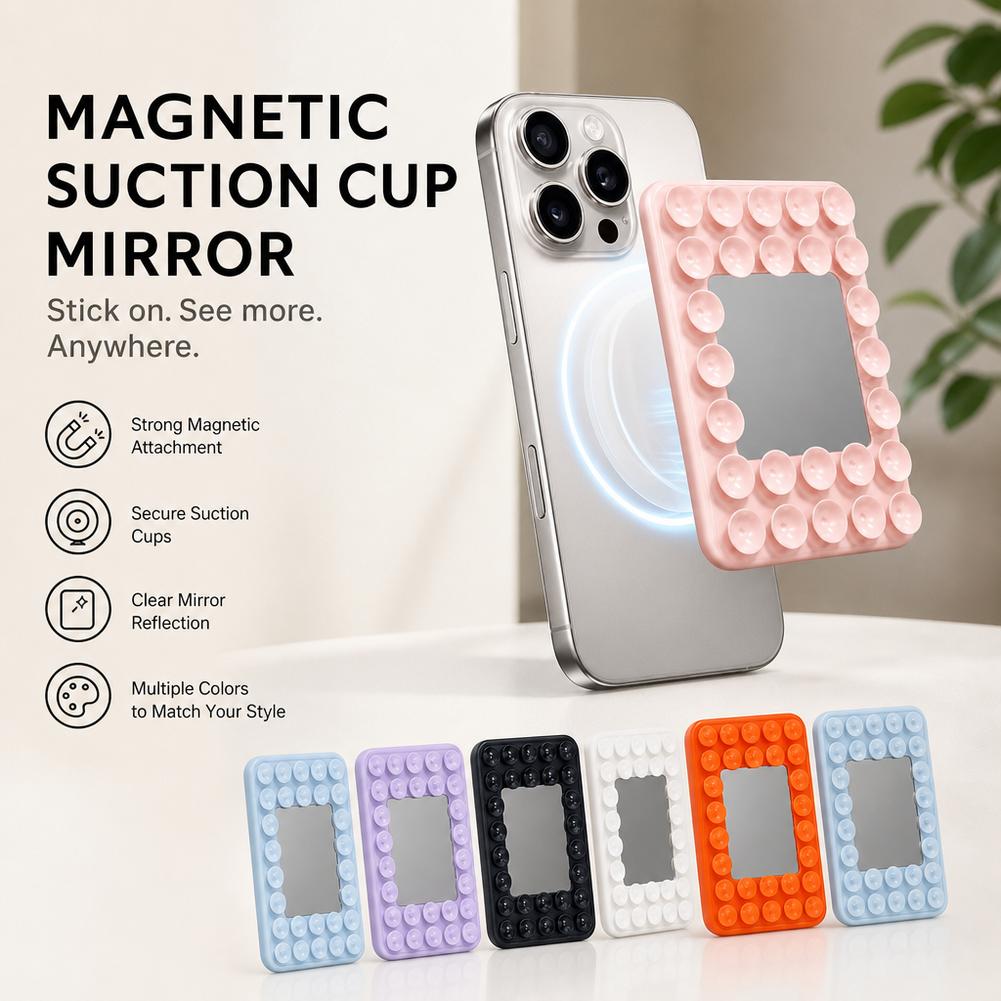 Taco Stand Holder - Manyetik Vakumlu Telefon Tutucu, Aynalı, MagSafe