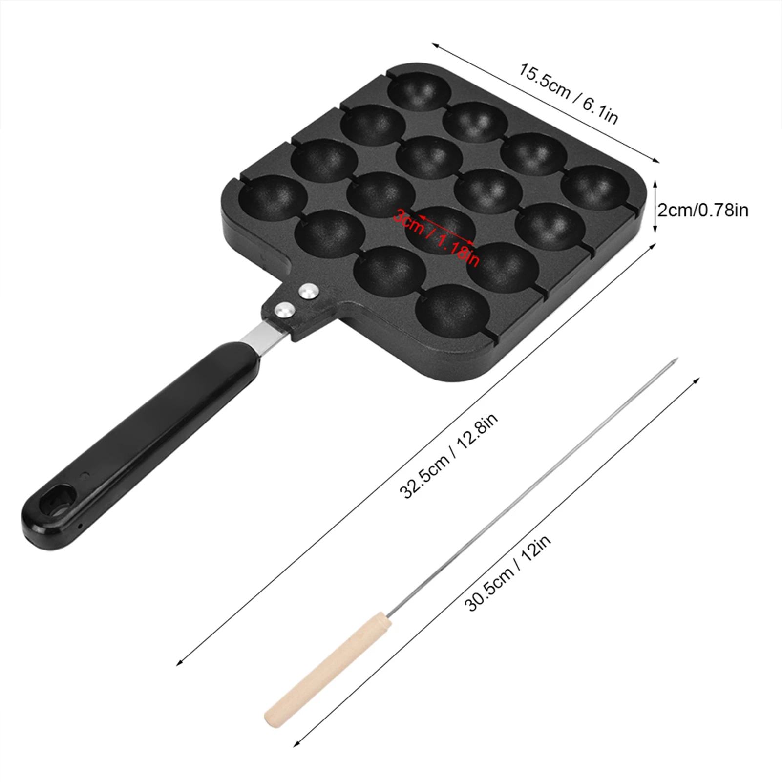 Yapışmaz Takoyaki Izgara Tavas - Takoyaki Grill Plate incelemesi ve fiyatı