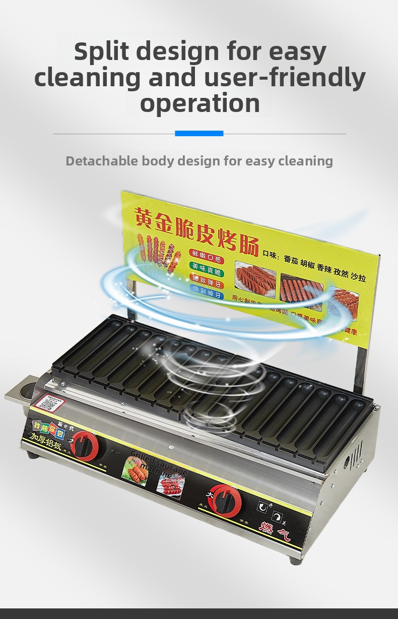 YJQ sosis makinesi nişasta sos - Hot Dog Press incelemesi ve fiyatı