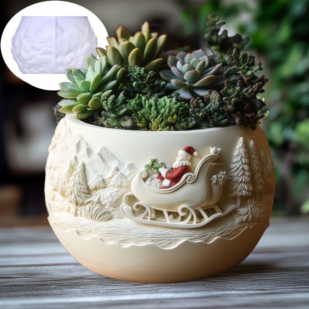 Sedir Kızaklı Noel Baba Rölyef - Potsticker Mold incelemesi ve fiyatı